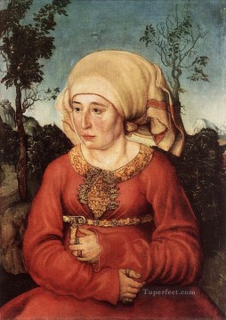 ロイス夫人の肖像 ルネサンス ルーカス・クラナッハ長老 Oil Paintings